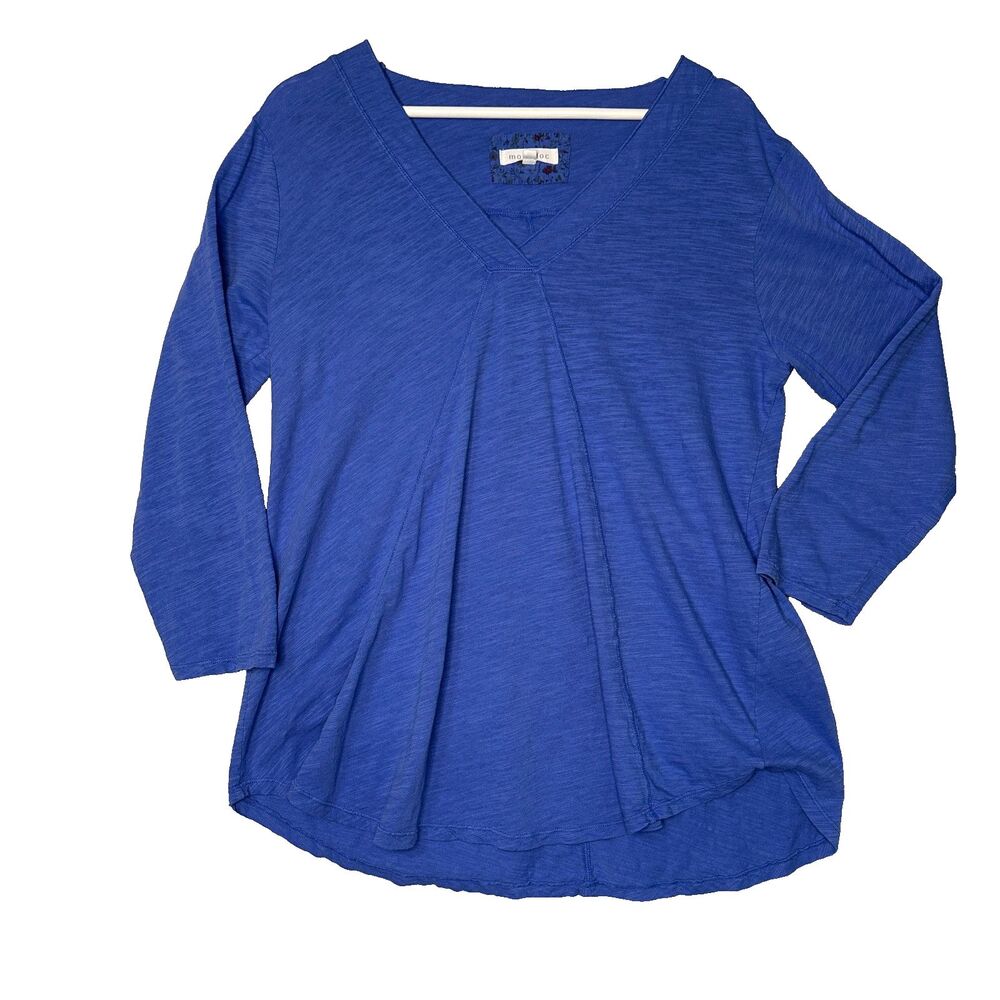 Mododoc Cotton Knit V-Neck Tunic Large